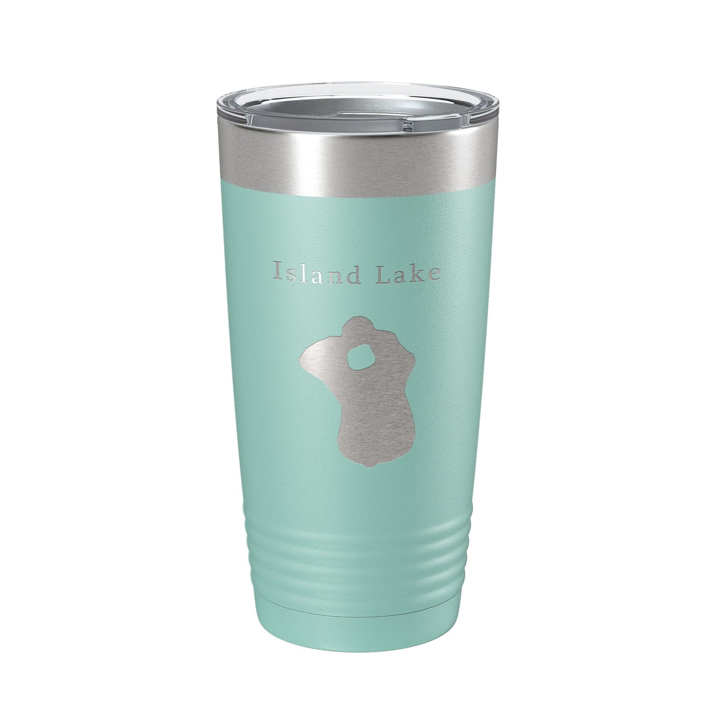 Island Lake Map Tumbler Travel Mug Insulated Laser Engraved Coffee Cup Florida 20 oz-12
