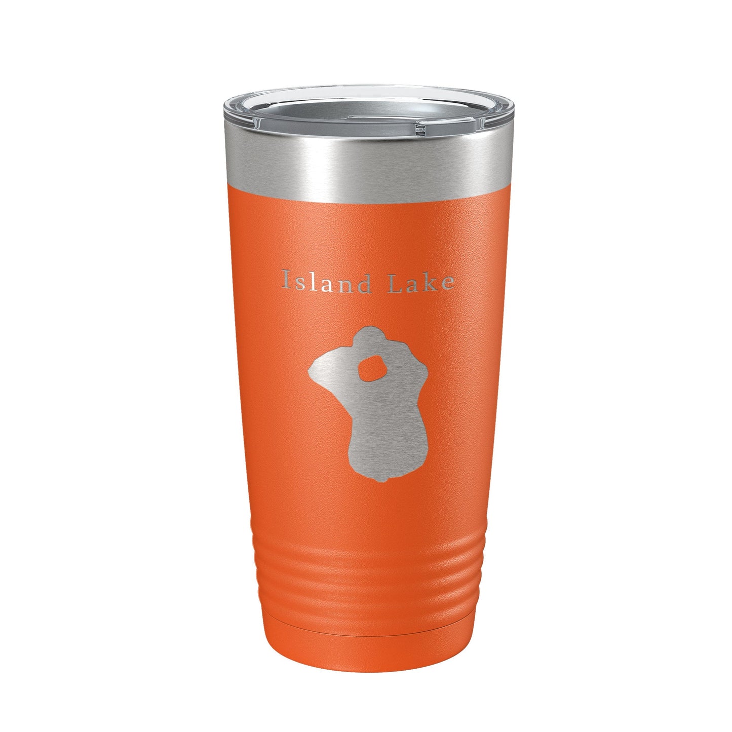 Island Lake Map Tumbler Travel Mug Insulated Laser Engraved Coffee Cup Florida 20 oz-17