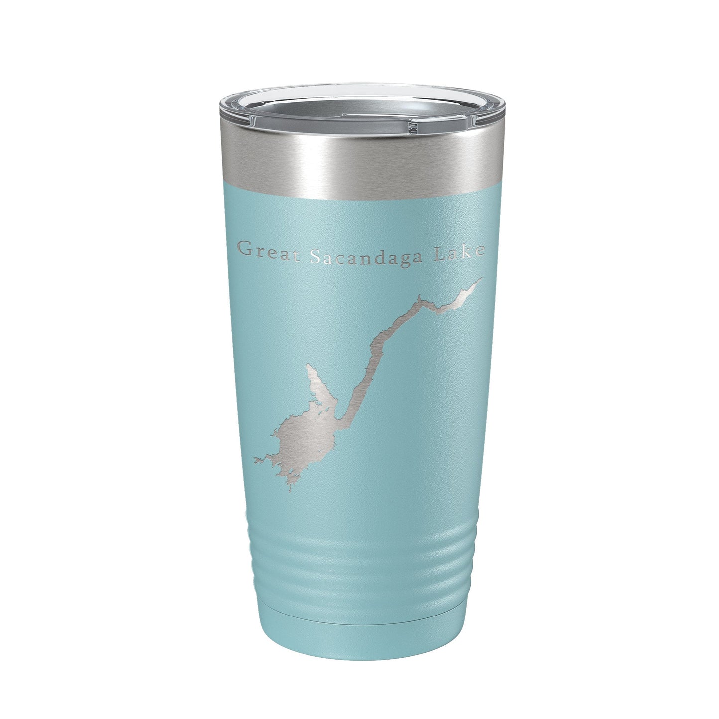 Great Sacandaga Lake Map Tumbler Travel Mug Insulated Laser Engraved Coffee Cup New York 20 oz-13