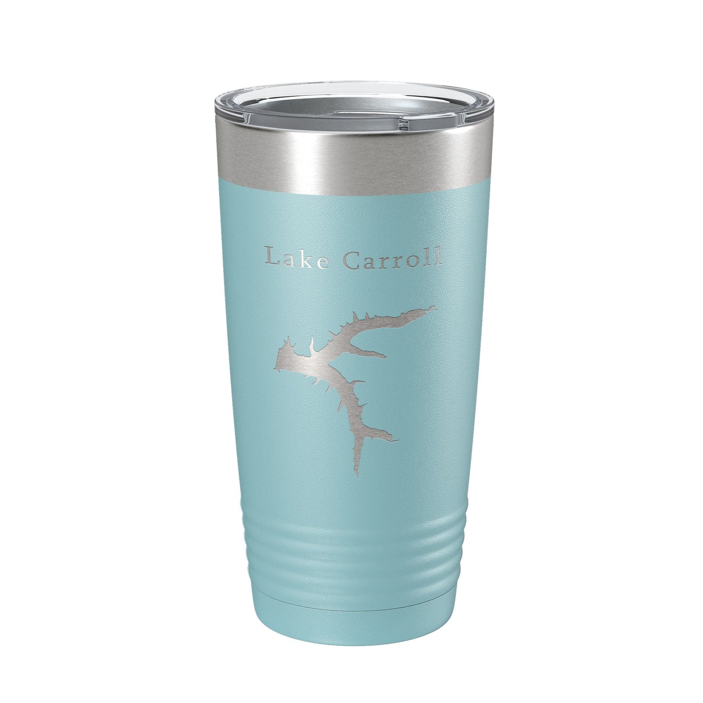 Lake Carroll Map Tumbler Travel Mug Insulated Laser Engraved Coffee Cup Illinois 20 oz-13
