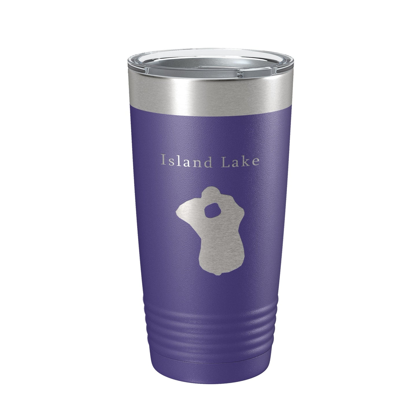 Island Lake Map Tumbler Travel Mug Insulated Laser Engraved Coffee Cup Florida 20 oz-15
