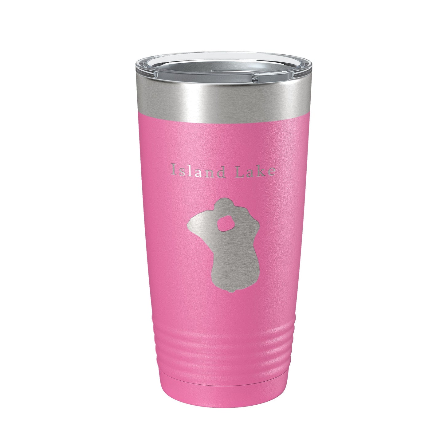 Island Lake Map Tumbler Travel Mug Insulated Laser Engraved Coffee Cup Florida 20 oz-11