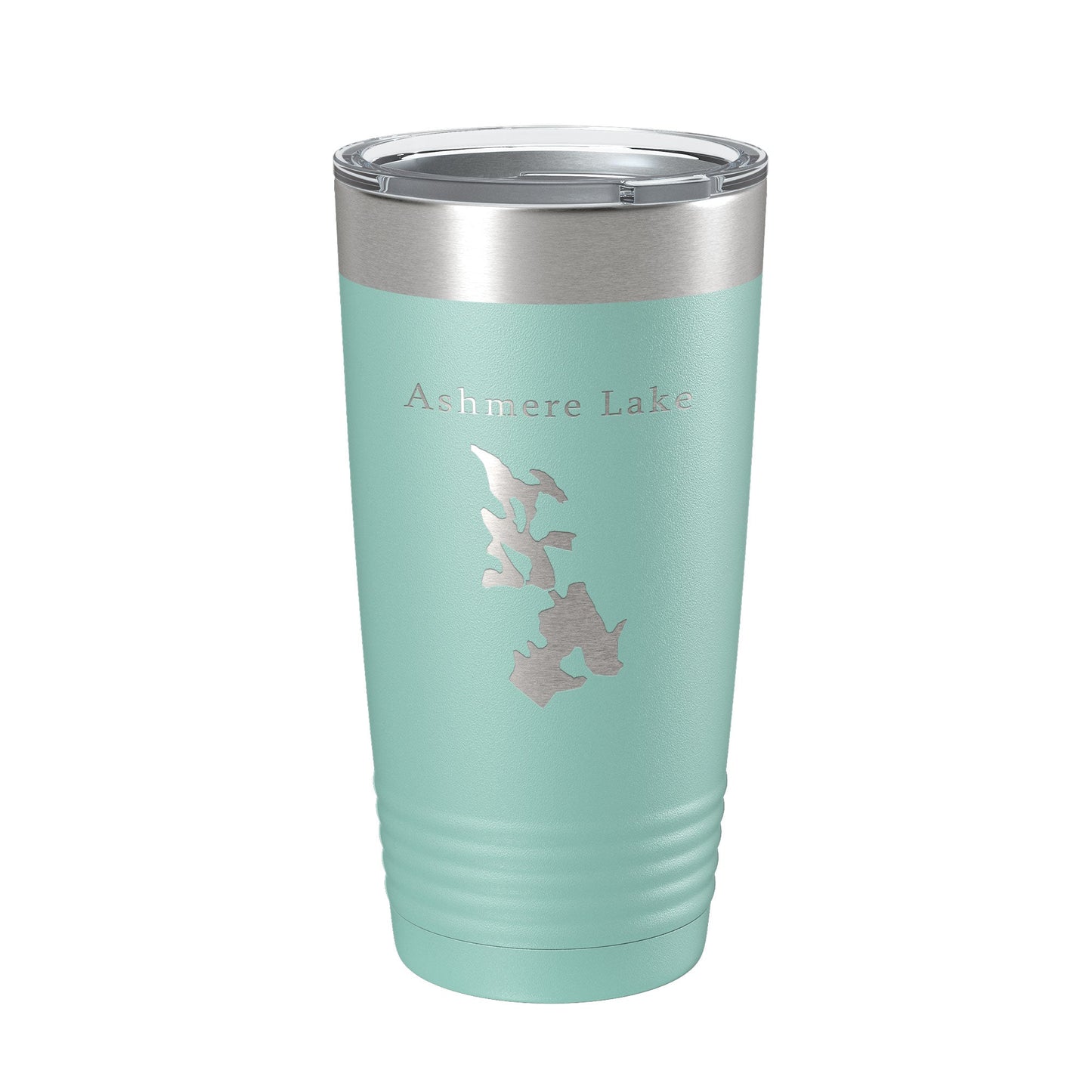 Ashmere Lake Map Tumbler Travel Mug Insulated Laser Engraved Coffee Cup Massachusetts 20 oz-12