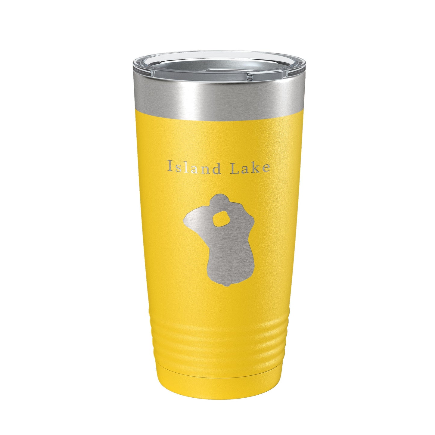 Island Lake Map Tumbler Travel Mug Insulated Laser Engraved Coffee Cup Florida 20 oz-4