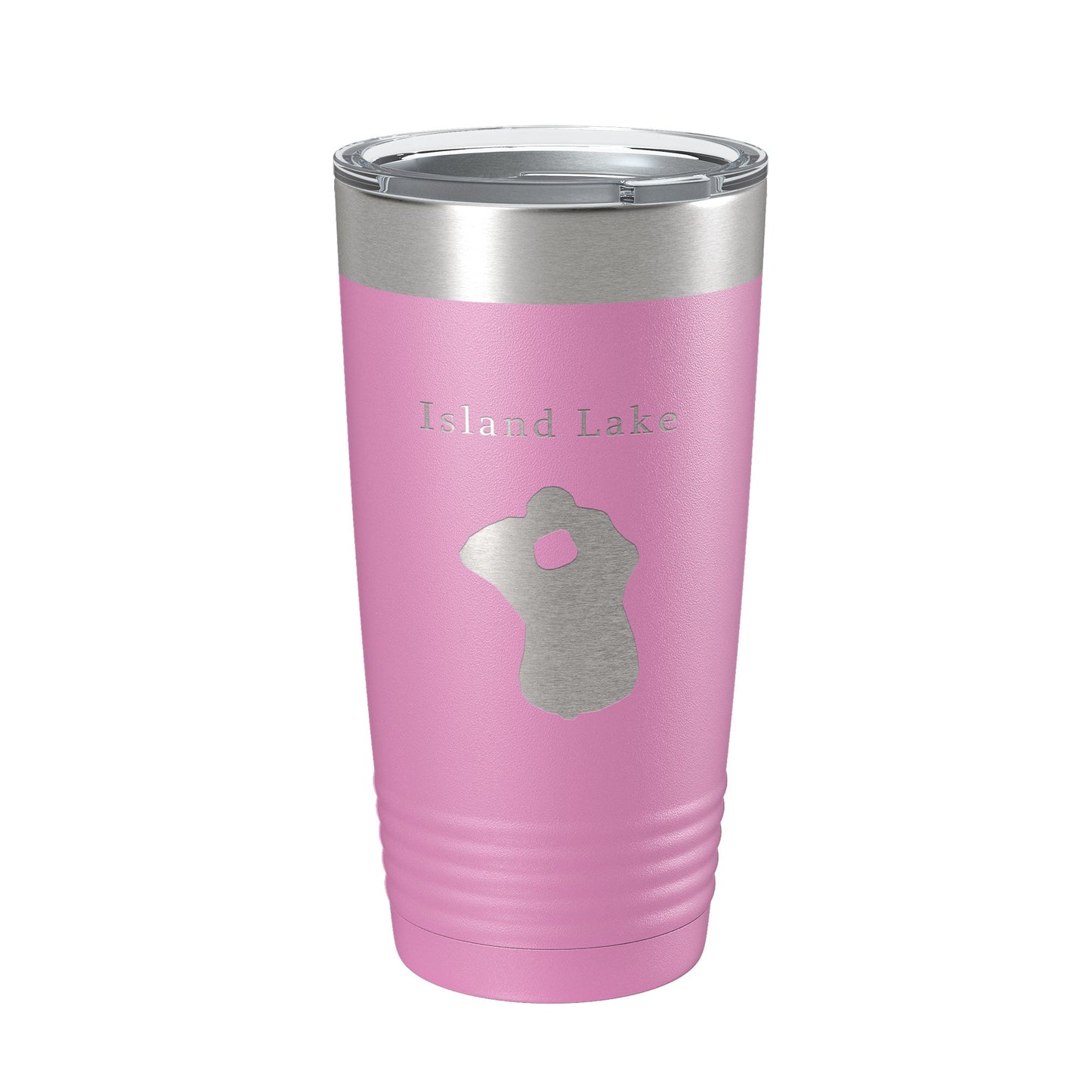 Island Lake Map Tumbler Travel Mug Insulated Laser Engraved Coffee Cup Florida 20 oz-14