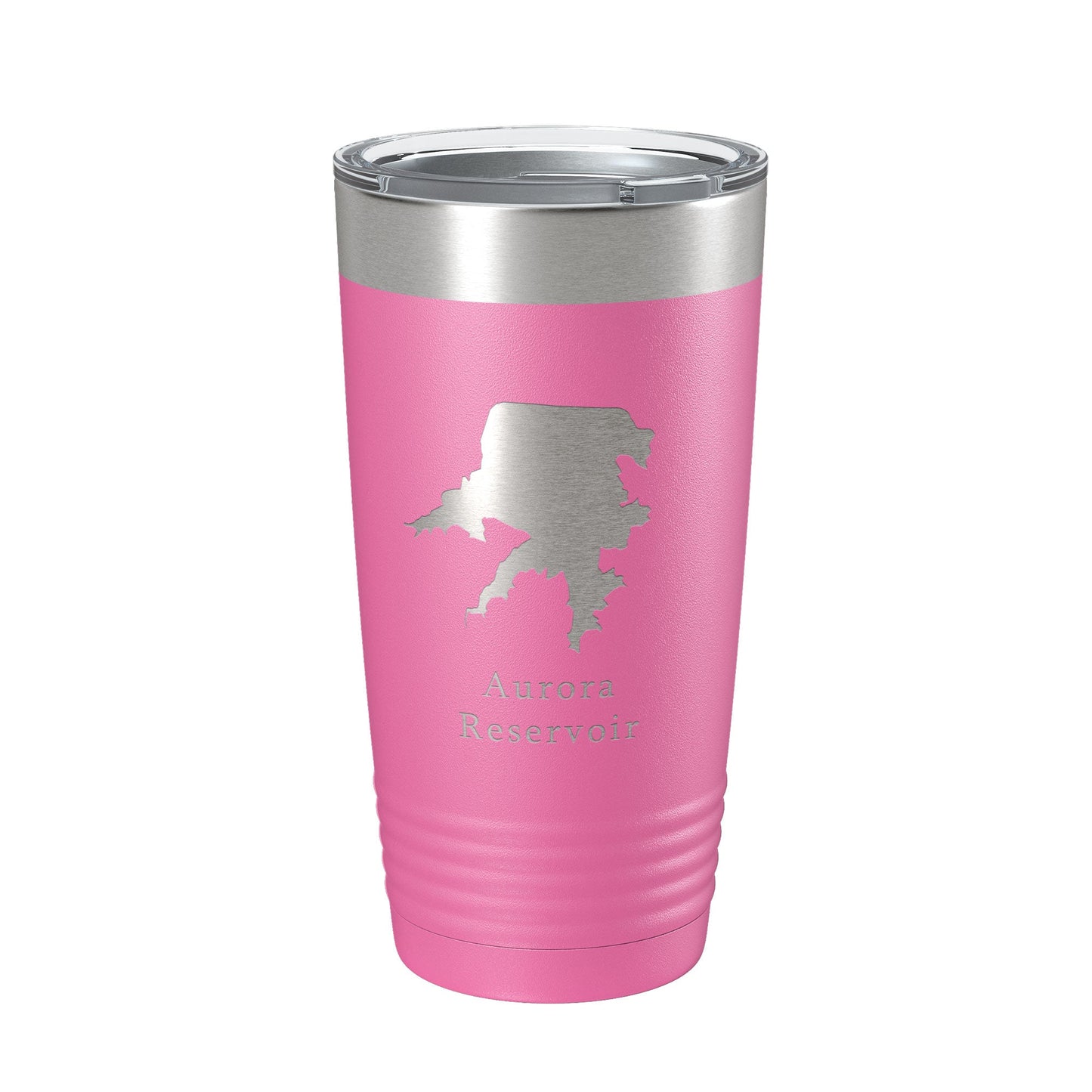 Aurora Reservoir Tumbler Lake Map Travel Mug Insulated Laser Engraved Coffee Cup Colorado 20 oz-11
