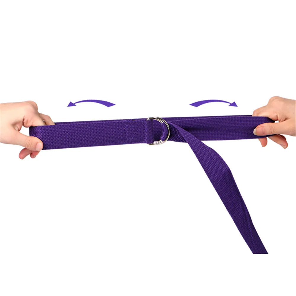 NNEOBA Yoga Strap with D-Ring Buckle Adjustable Cotton-1