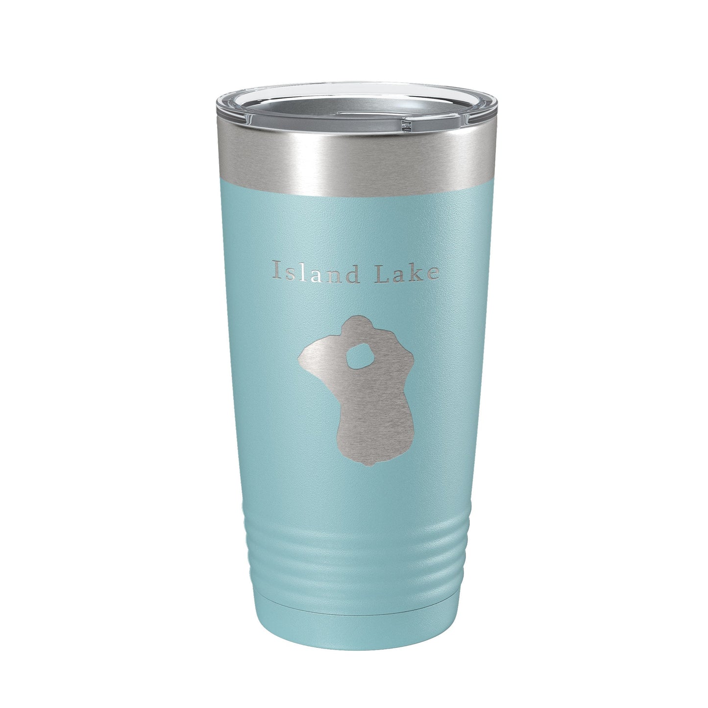 Island Lake Map Tumbler Travel Mug Insulated Laser Engraved Coffee Cup Florida 20 oz-13