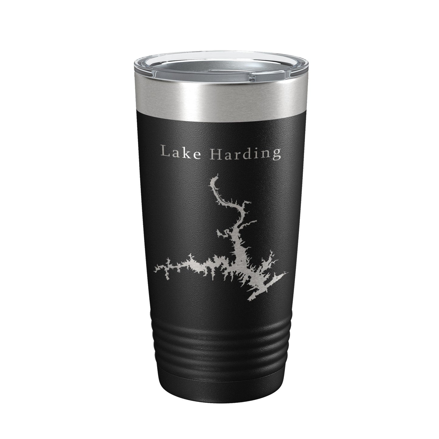 Lake Harding Map Tumbler Travel Mug Insulated Laser Engraved Coffee Cup Alabama Georgia 20 oz-0