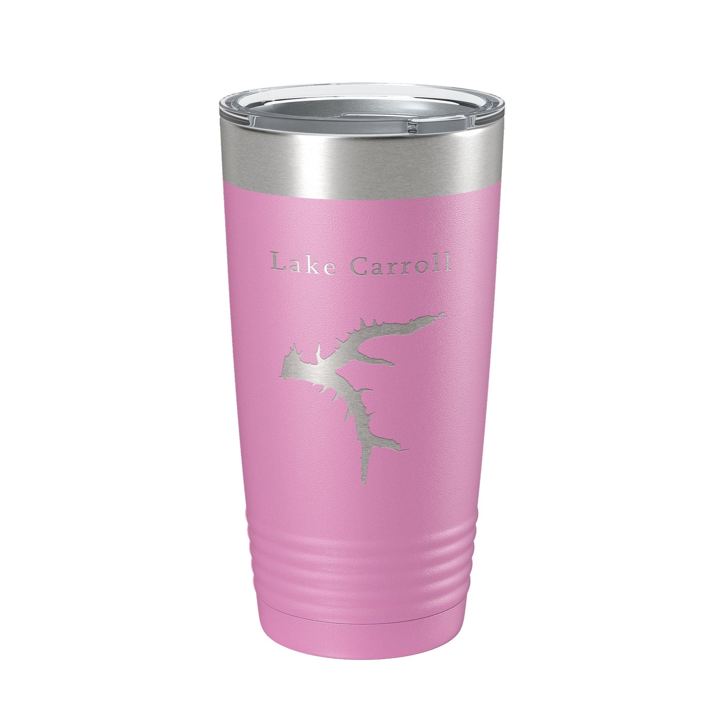 Lake Carroll Map Tumbler Travel Mug Insulated Laser Engraved Coffee Cup Illinois 20 oz-14