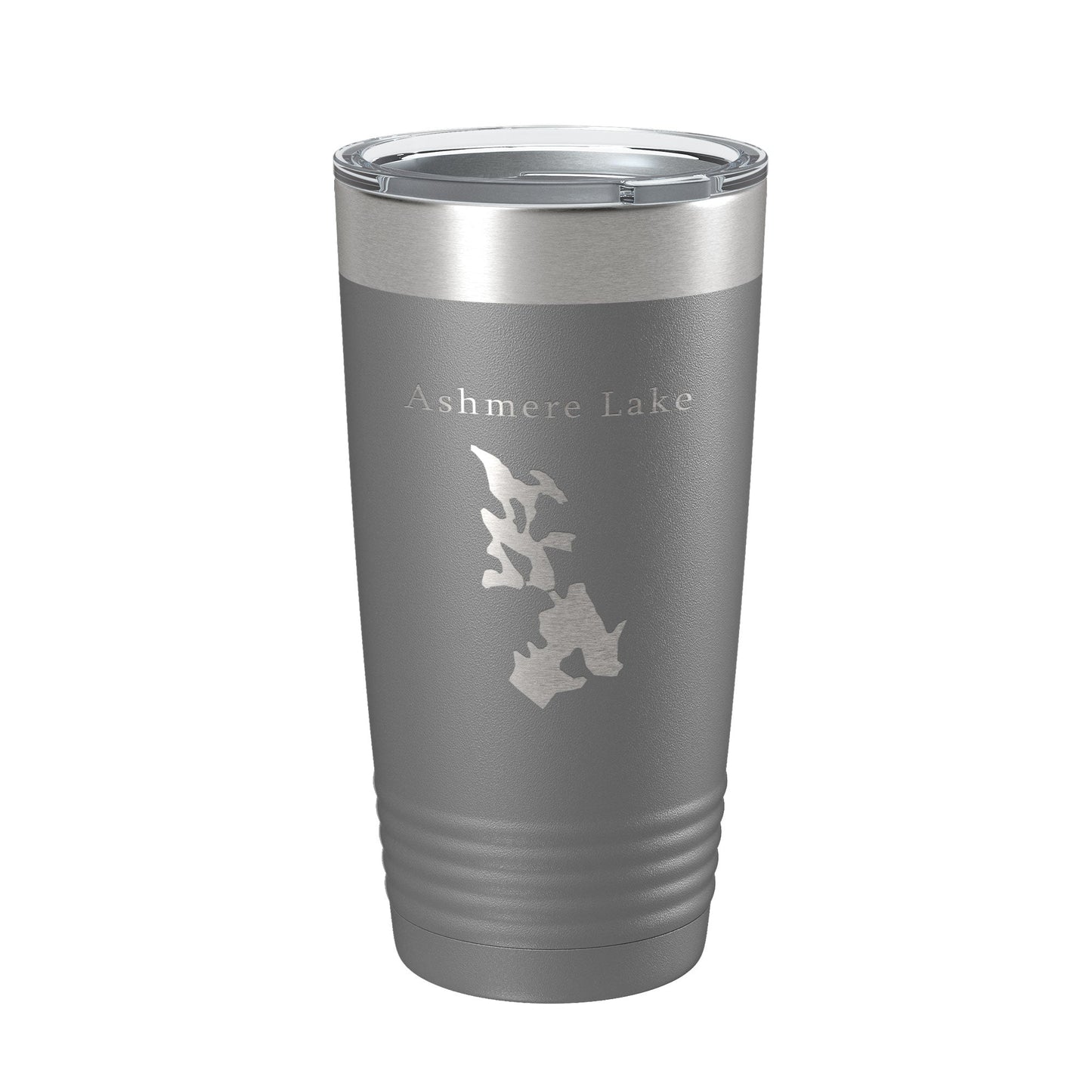 Ashmere Lake Map Tumbler Travel Mug Insulated Laser Engraved Coffee Cup Massachusetts 20 oz-16