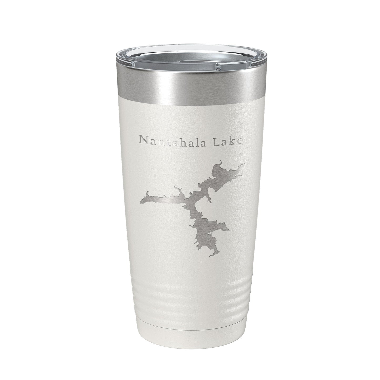 Nantahala Lake Map Tumbler Travel Mug Insulated Laser Engraved Coffee Cup North Carolina 20 oz-1