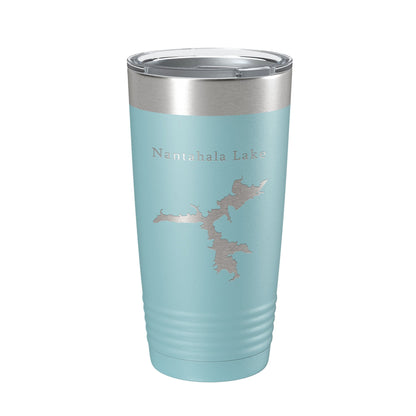 Nantahala Lake Map Tumbler Travel Mug Insulated Laser Engraved Coffee Cup North Carolina 20 oz-13