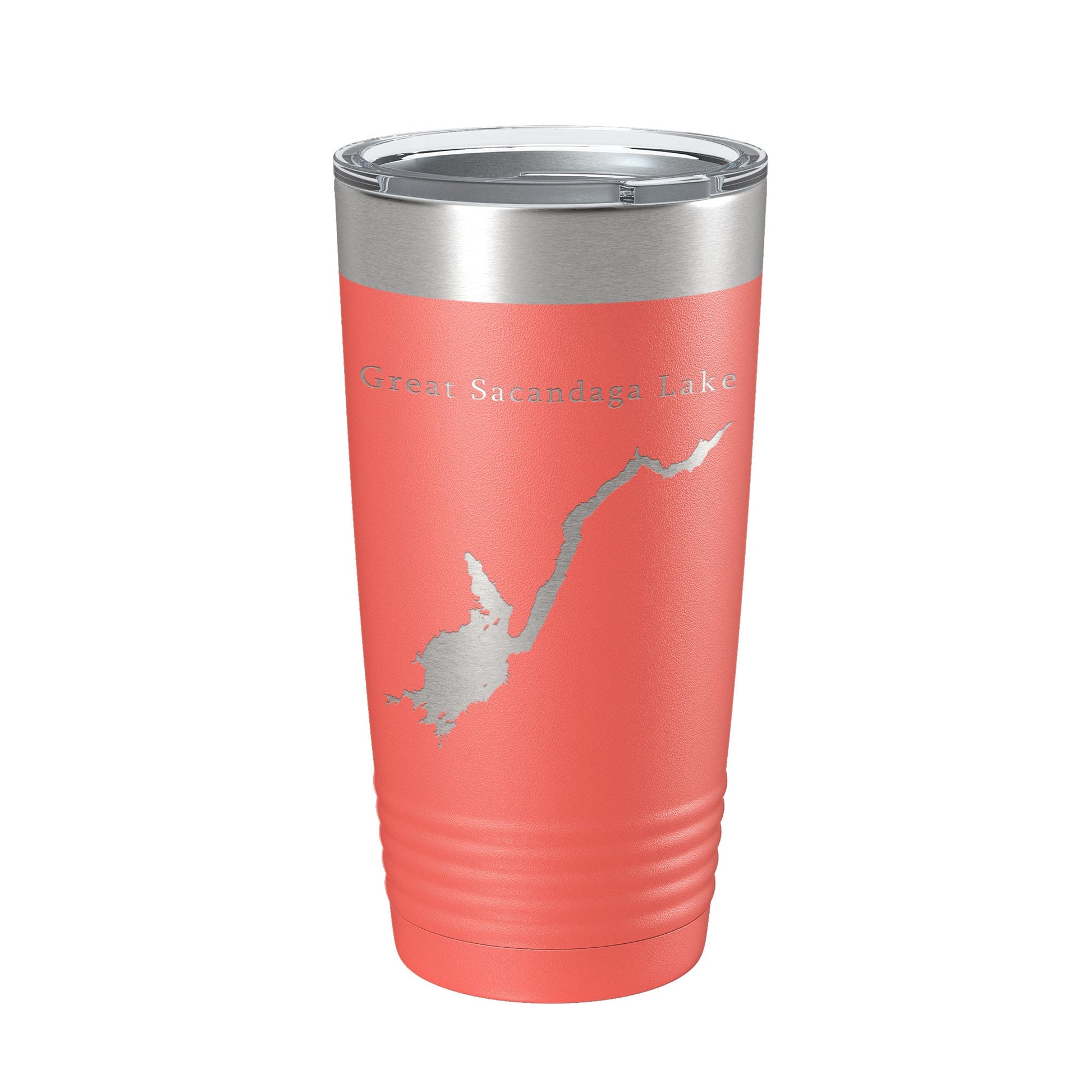 Great Sacandaga Lake Map Tumbler Travel Mug Insulated Laser Engraved Coffee Cup New York 20 oz-20