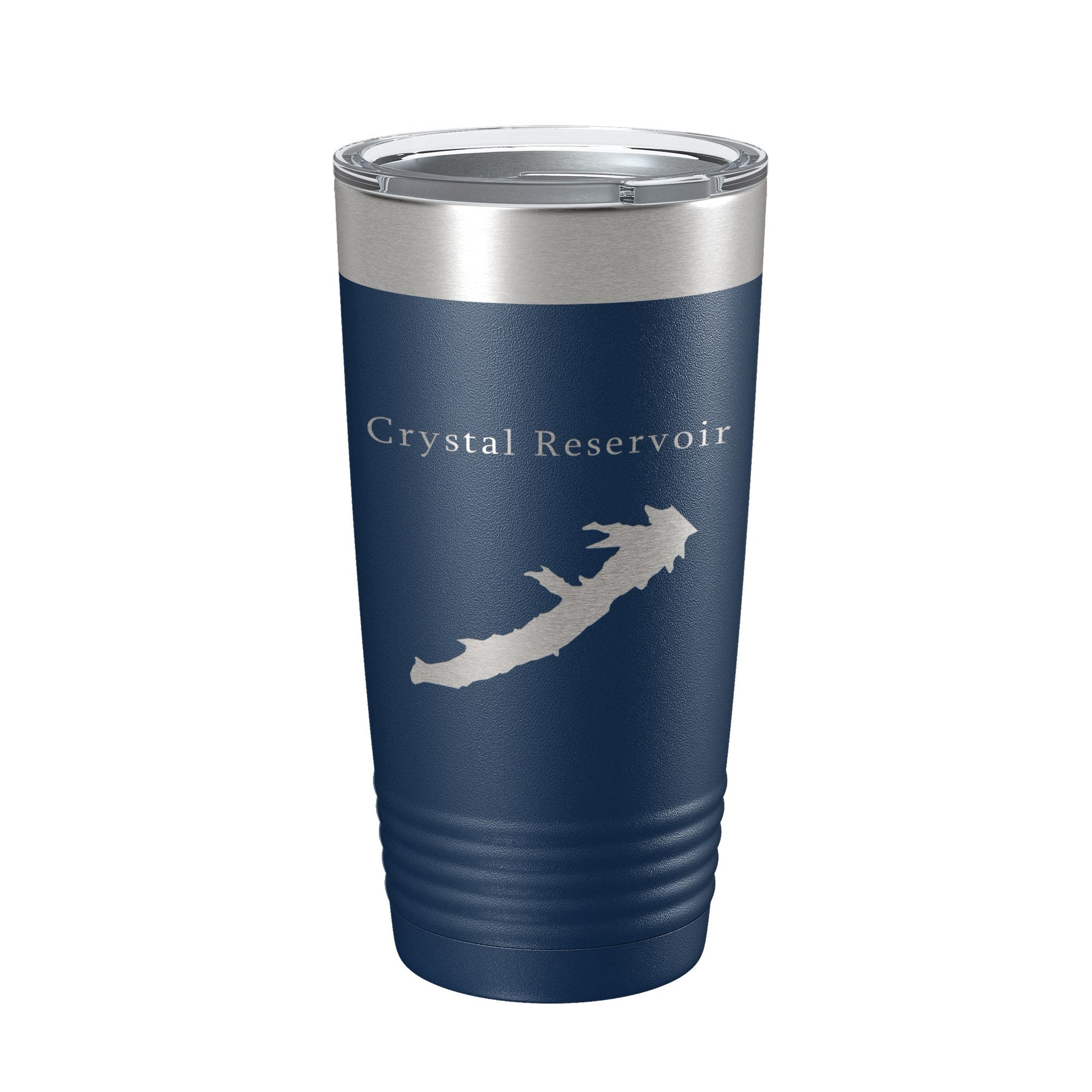 Crystal Reservoir Tumbler Lake Map Travel Mug Insulated Laser Engraved Coffee Cup Colorado 20 oz-8