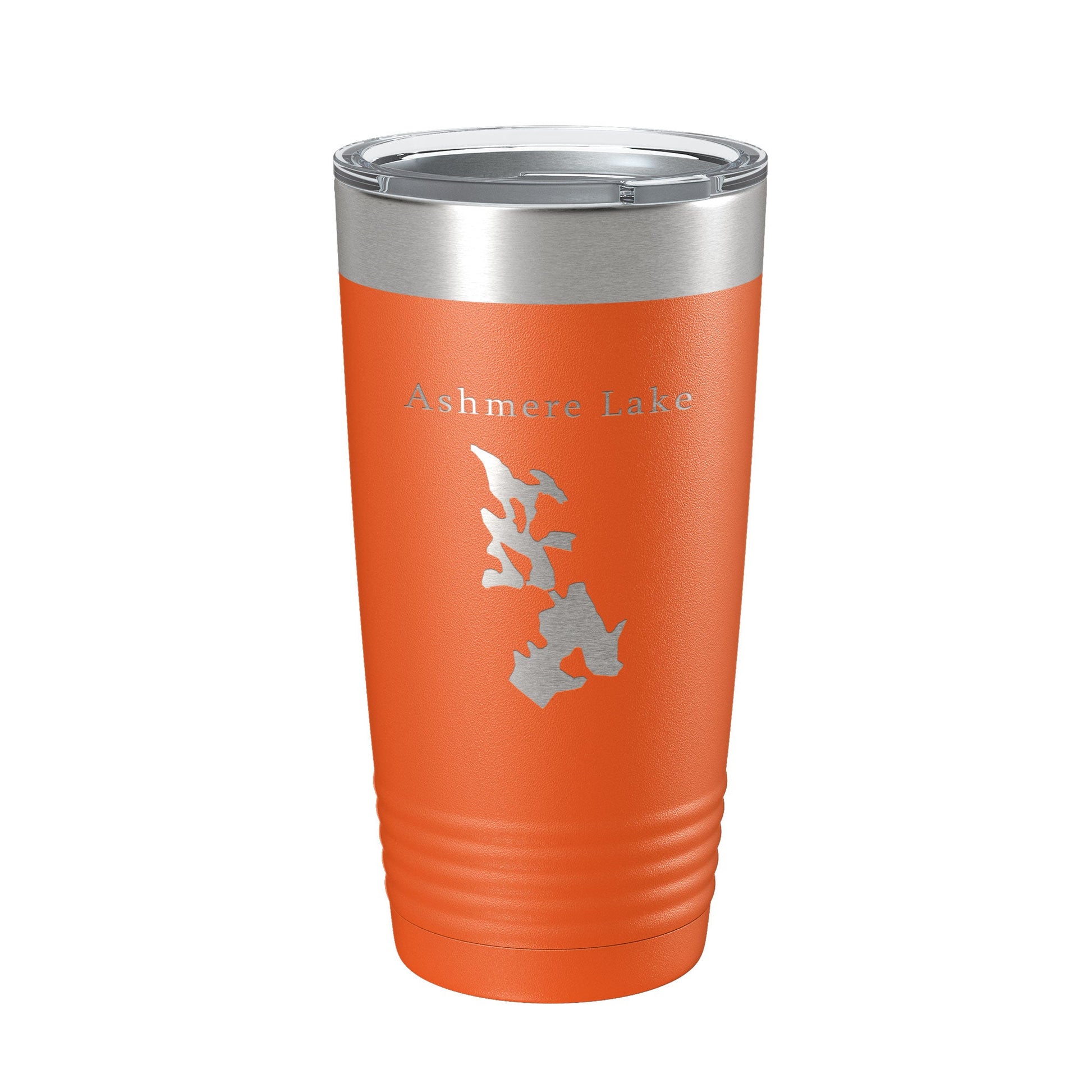 Ashmere Lake Map Tumbler Travel Mug Insulated Laser Engraved Coffee Cup Massachusetts 20 oz-17