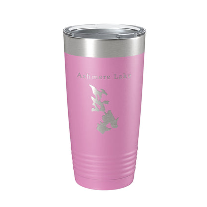 Ashmere Lake Map Tumbler Travel Mug Insulated Laser Engraved Coffee Cup Massachusetts 20 oz-14