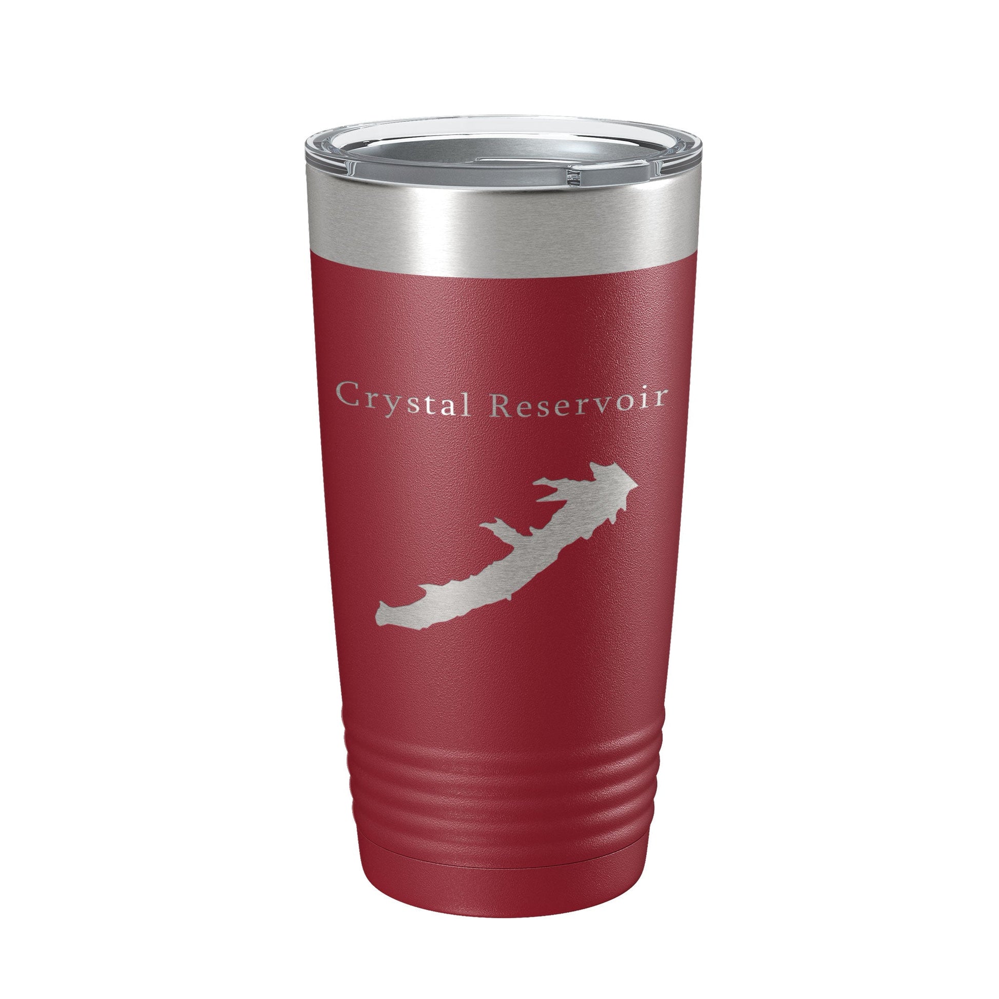 Crystal Reservoir Tumbler Lake Map Travel Mug Insulated Laser Engraved Coffee Cup Colorado 20 oz-18