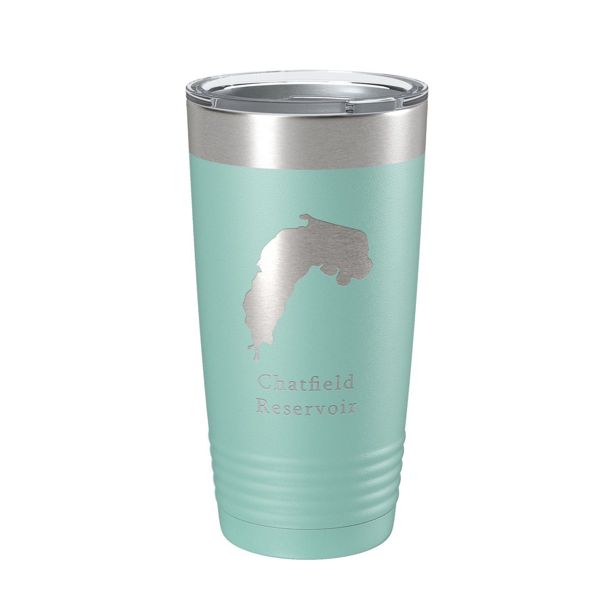 Chatfield Reservoir Tumbler Lake Map Travel Mug Insulated Laser Engraved Coffee Cup Colorado 20 oz-12