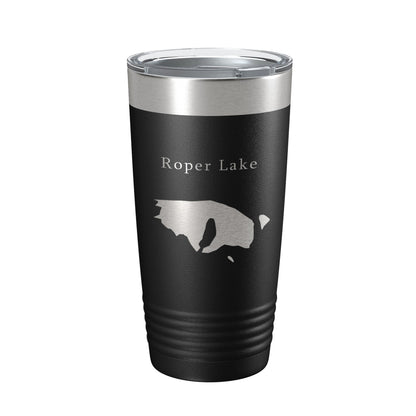 Roper Lake Map Tumbler Travel Mug Insulated Laser Engraved Coffee Cup Arizona 20 oz-0