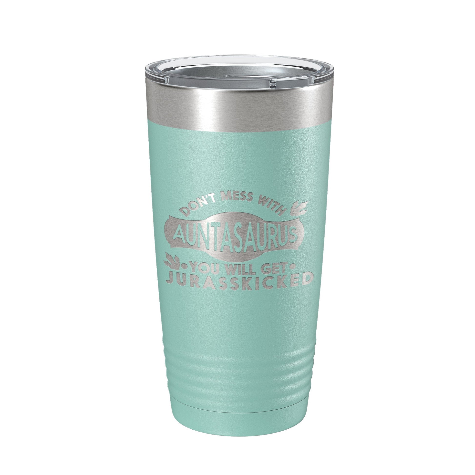 Auntasaurus Tumbler Funny Aunt Gift Travel Mug Jurassic Insulated Laser Engraved Coffee Cup Dinosaur 20 oz-12