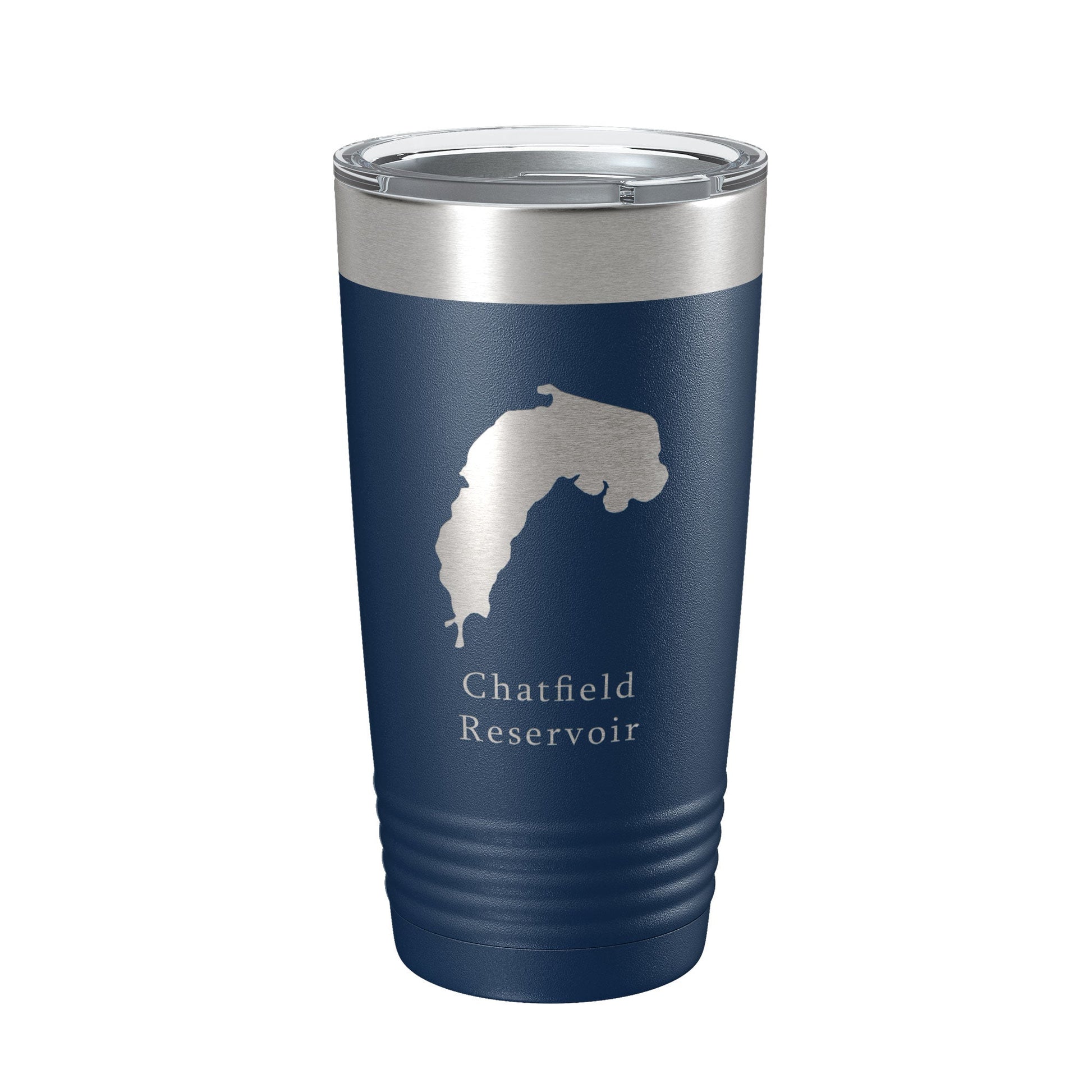 Chatfield Reservoir Tumbler Lake Map Travel Mug Insulated Laser Engraved Coffee Cup Colorado 20 oz-8