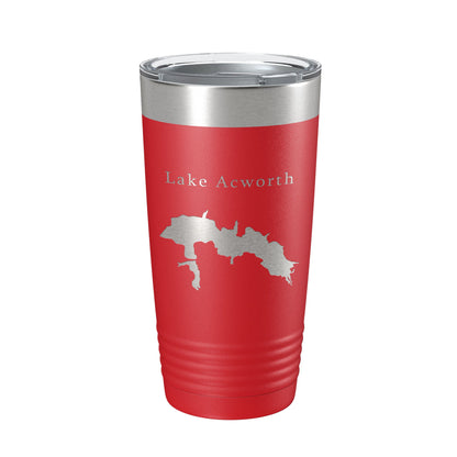 Lake Acworth Map Tumbler Travel Mug Insulated Laser Engraved Coffee Cup Georgia 20 oz-10
