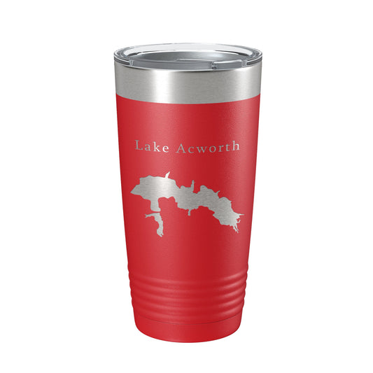 Lake Acworth Map Tumbler Travel Mug Insulated Laser Engraved Coffee Cup Georgia 20 oz-10