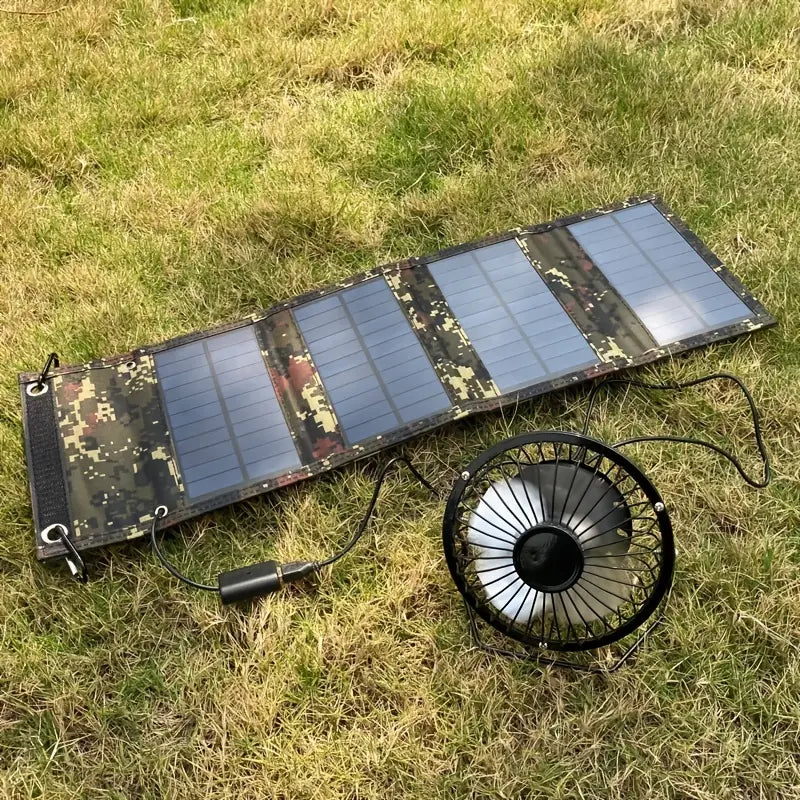 20W Portable Solar Panel Charger - Green-2
