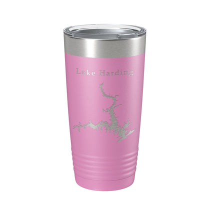 Lake Harding Map Tumbler Travel Mug Insulated Laser Engraved Coffee Cup Alabama Georgia 20 oz-14