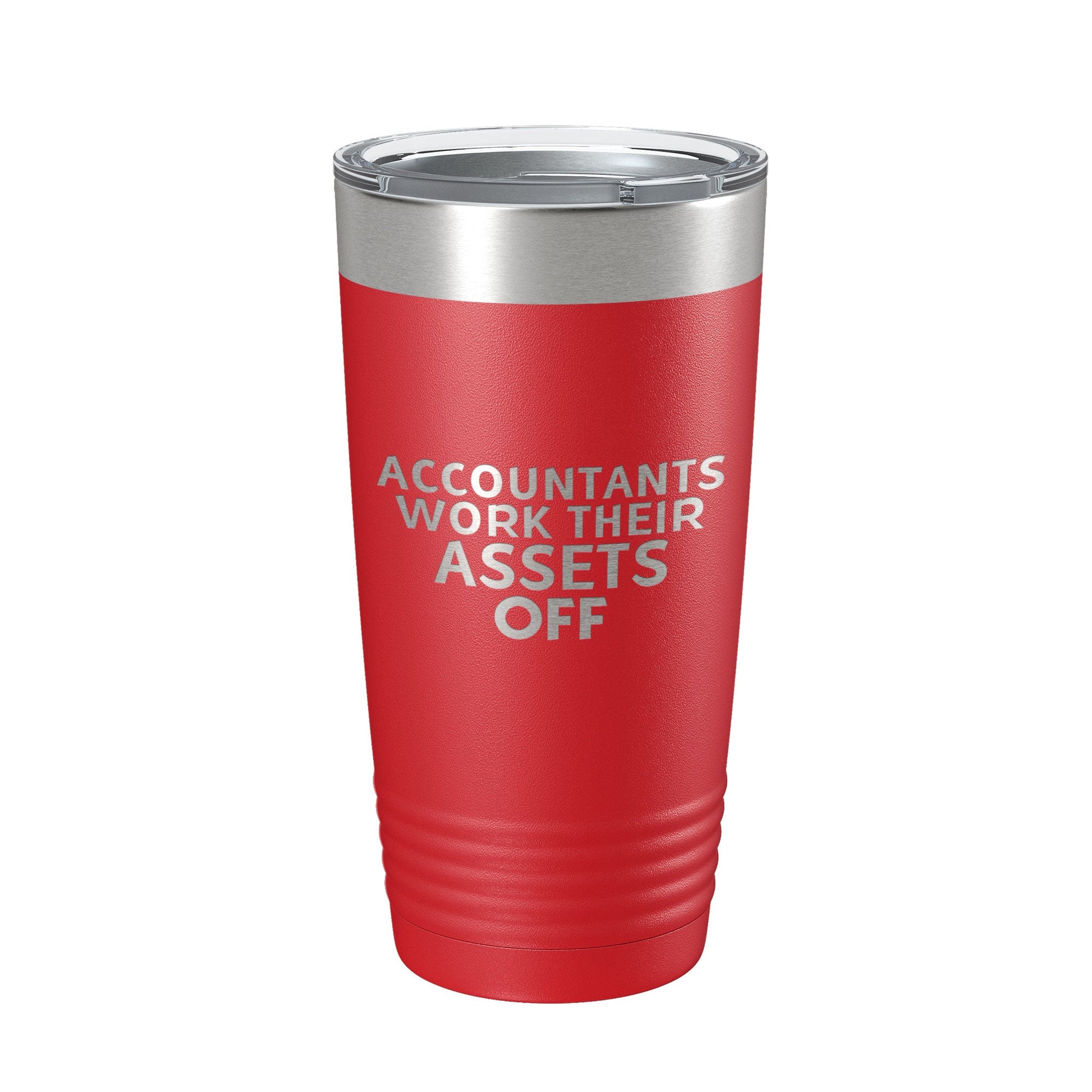 Accountants Work Their Assets Off Tumbler Travel Mug Insulated Laser Engraved Funny CPA Gift Coffee Cup 20 oz-10