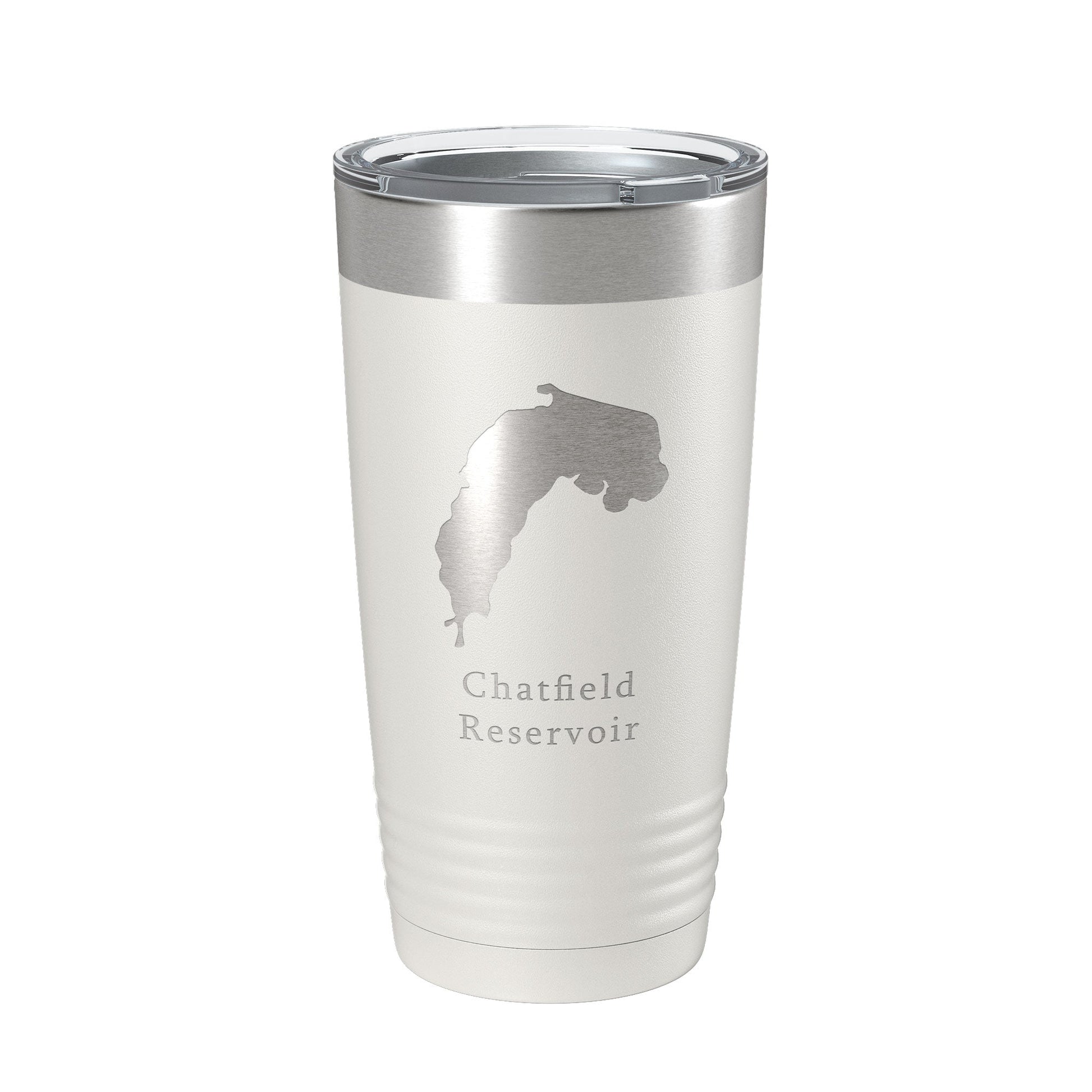 Chatfield Reservoir Tumbler Lake Map Travel Mug Insulated Laser Engraved Coffee Cup Colorado 20 oz-7