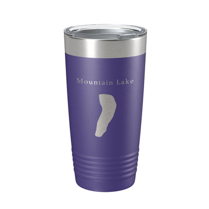 Mountain Lake Map Tumbler Travel Mug Insulated Laser Engraved Coffee Cup Virginia 20 oz-15