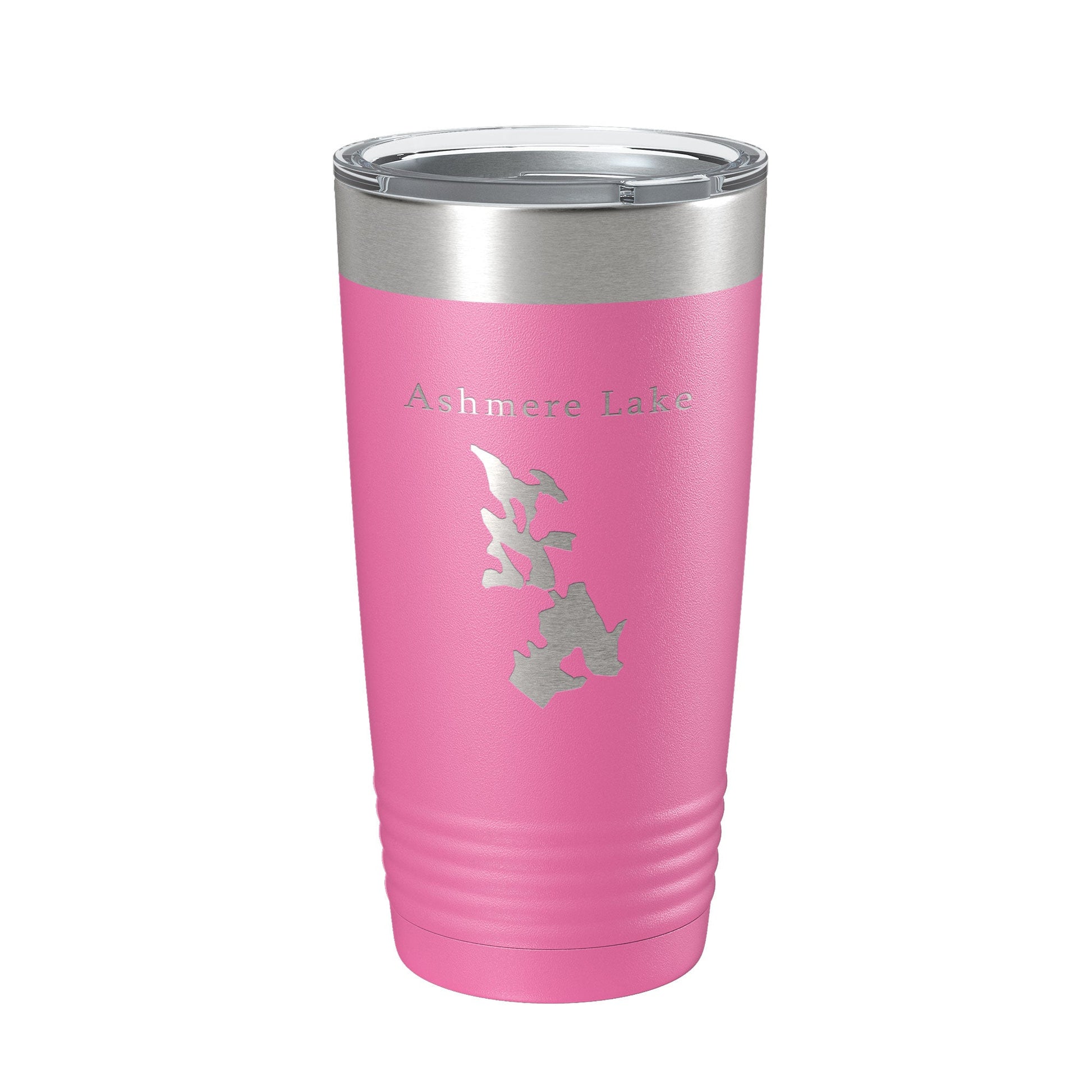 Ashmere Lake Map Tumbler Travel Mug Insulated Laser Engraved Coffee Cup Massachusetts 20 oz-11