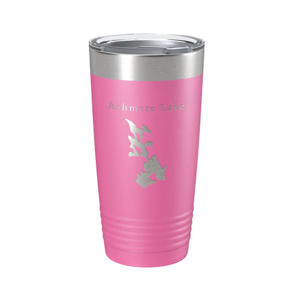 Ashmere Lake Map Tumbler Travel Mug Insulated Laser Engraved Coffee Cup Massachusetts 20 oz-11