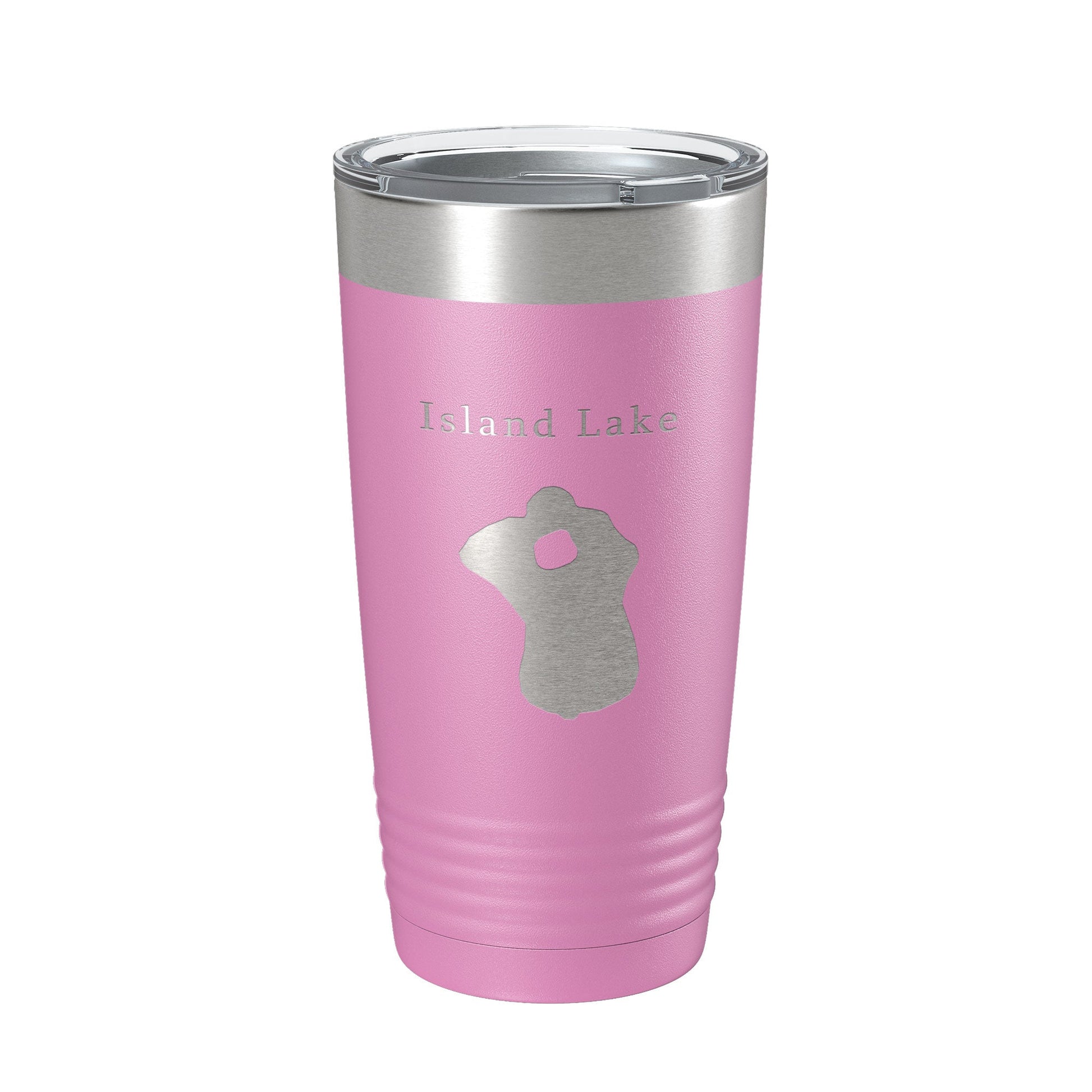 Island Lake Map Tumbler Travel Mug Insulated Laser Engraved Coffee Cup Florida 20 oz-14