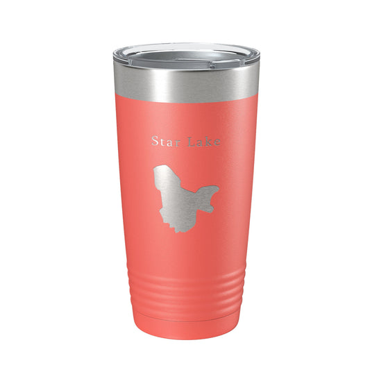 Star Lake Map Tumbler Travel Mug Insulated Laser Engraved Coffee Cup Putnam County Florida 20 oz-20