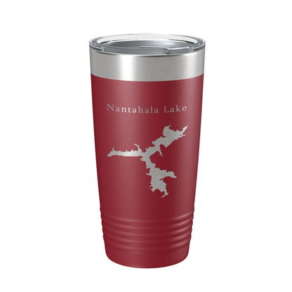 Nantahala Lake Map Tumbler Travel Mug Insulated Laser Engraved Coffee Cup North Carolina 20 oz-18