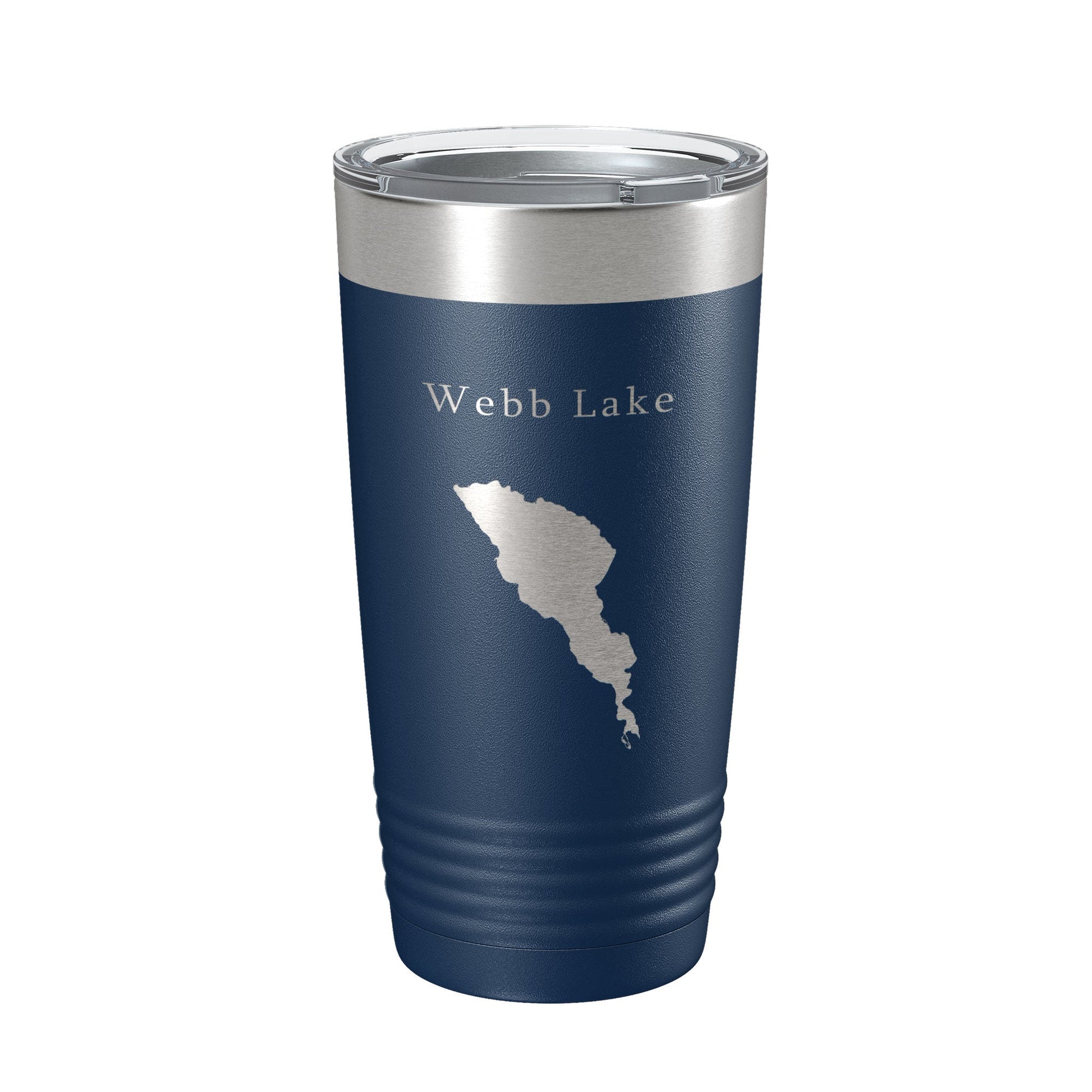 Webb Lake Map Tumbler Travel Mug Insulated Laser Engraved Coffee Cup Maine 20 oz-8