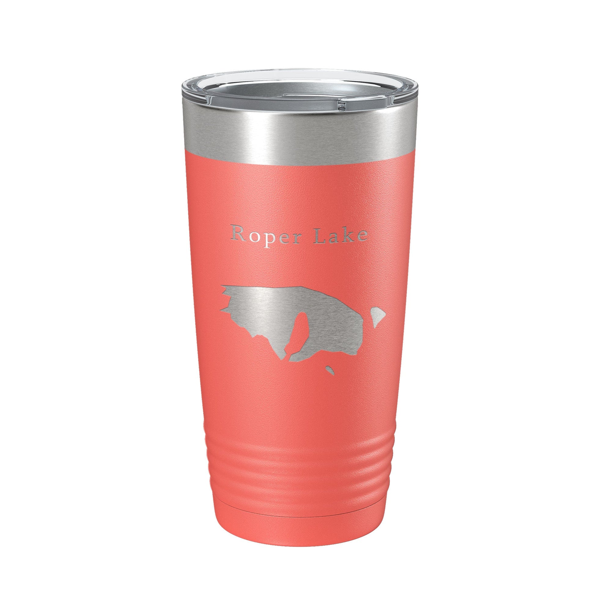 Roper Lake Map Tumbler Travel Mug Insulated Laser Engraved Coffee Cup Arizona 20 oz-20