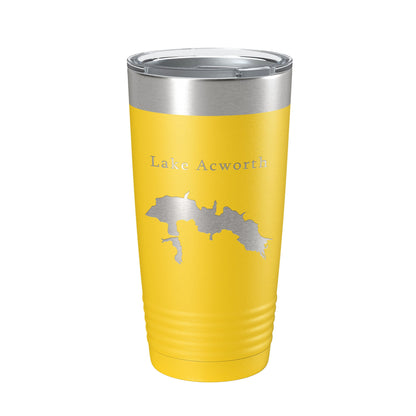 Lake Acworth Map Tumbler Travel Mug Insulated Laser Engraved Coffee Cup Georgia 20 oz-19