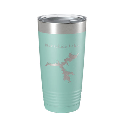 Nantahala Lake Map Tumbler Travel Mug Insulated Laser Engraved Coffee Cup North Carolina 20 oz-12