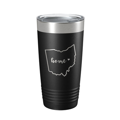 Ohio Tumbler Home State Travel Mug Insulated Laser Engraved Map Coffee Cup 20 oz-0