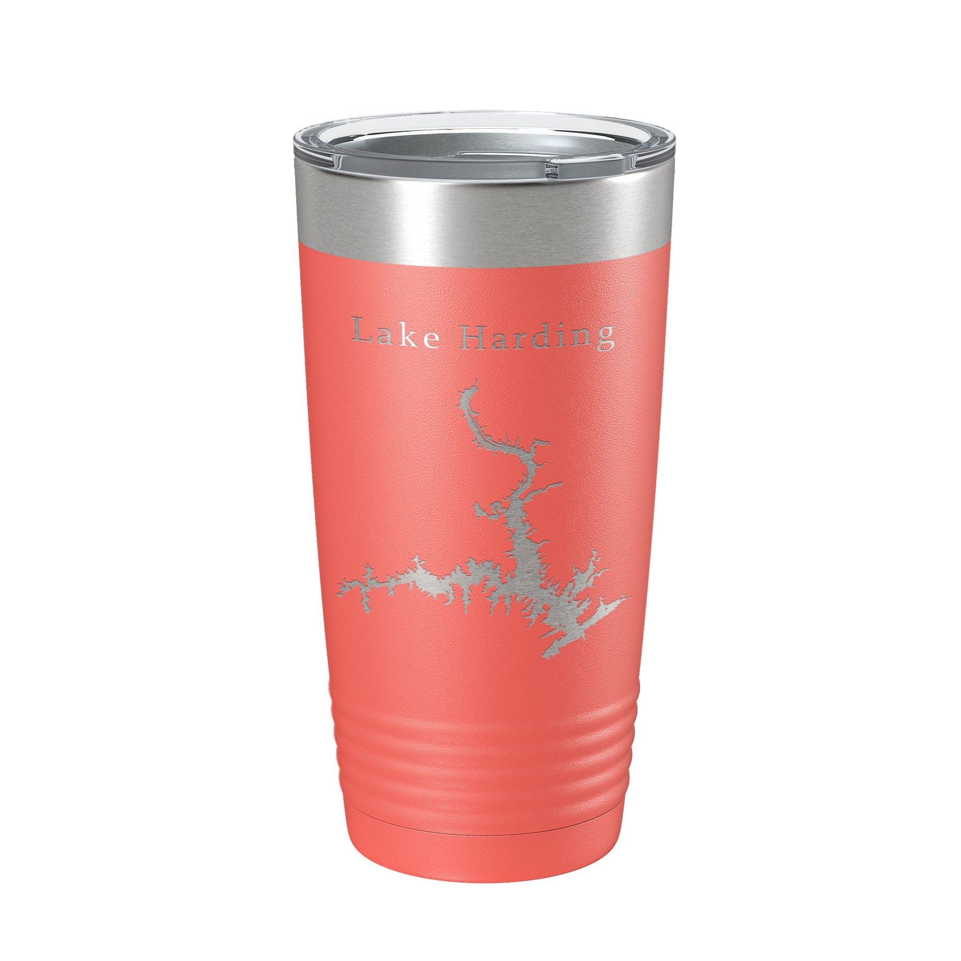 Lake Harding Map Tumbler Travel Mug Insulated Laser Engraved Coffee Cup Alabama Georgia 20 oz-20
