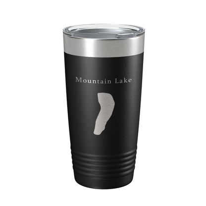 Mountain Lake Map Tumbler Travel Mug Insulated Laser Engraved Coffee Cup Virginia 20 oz-5