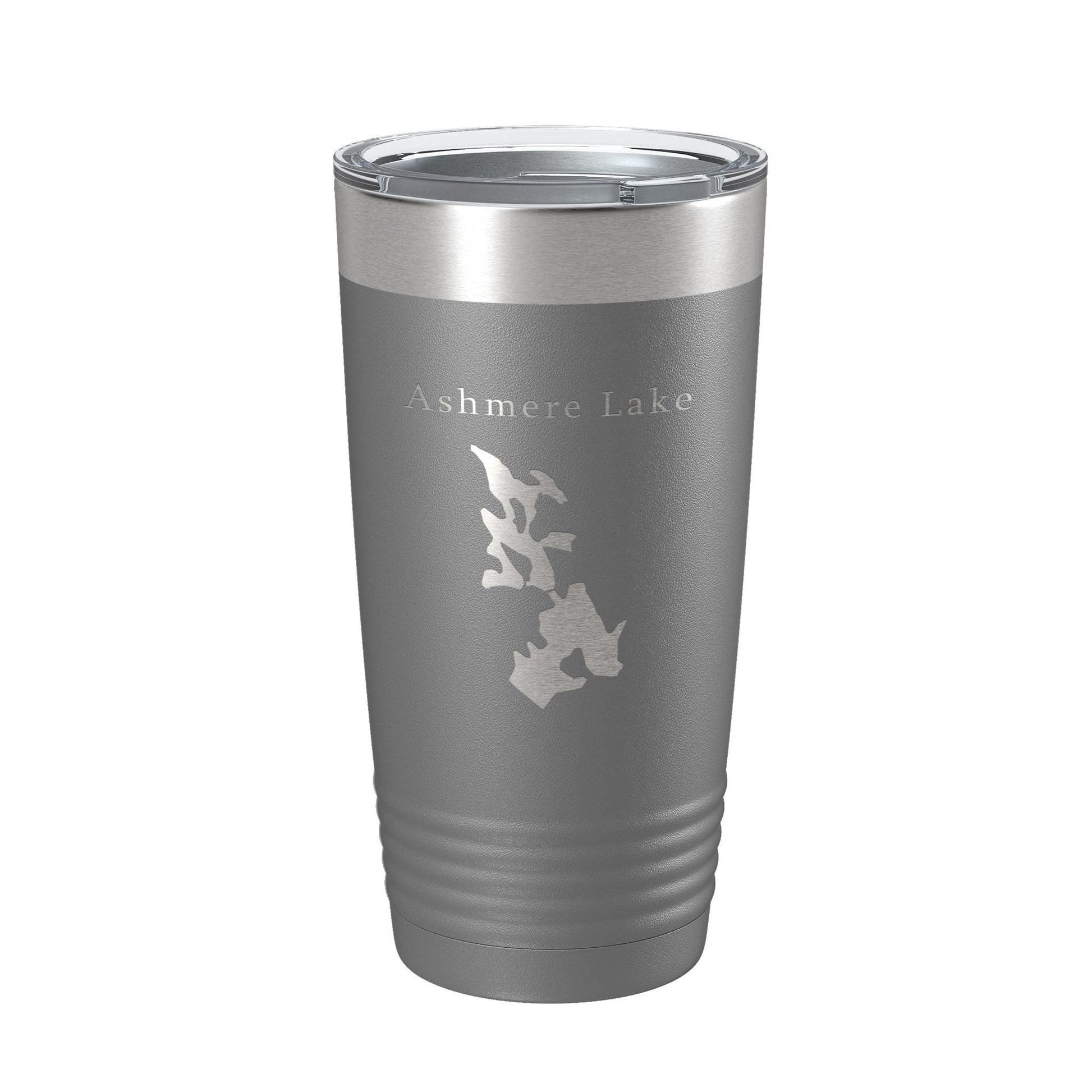 Ashmere Lake Map Tumbler Travel Mug Insulated Laser Engraved Coffee Cup Massachusetts 20 oz-16