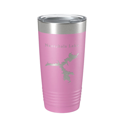 Nantahala Lake Map Tumbler Travel Mug Insulated Laser Engraved Coffee Cup North Carolina 20 oz-14