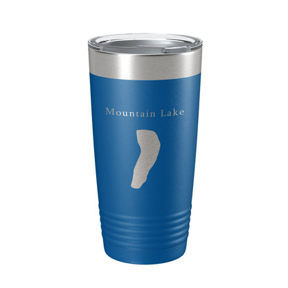 Mountain Lake Map Tumbler Travel Mug Insulated Laser Engraved Coffee Cup Virginia 20 oz-6
